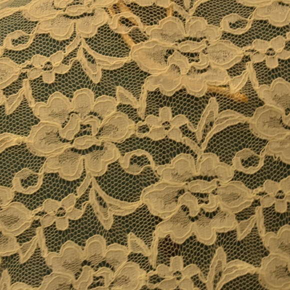 Vintage off white sheer lace long sleeved button down blouse. - Picture 6 of 8